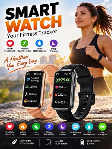 Smart watch fitness tracker - watch,