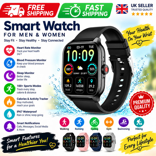 Smart watch men women fitness - watch,